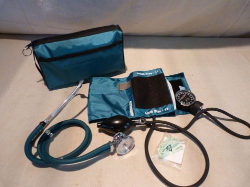 Moore medical stethoscope and blood pressure cuff kit with case health monitor for sale