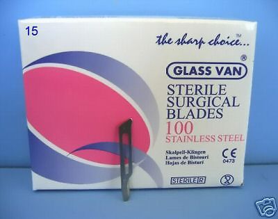 # 15 STAINLESS-STEEL BLADES / STERILE (COUNT 100)
