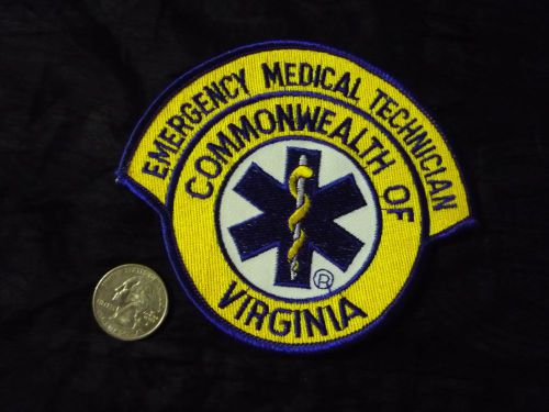 VA Virginia Commonwealth EMT Medical Emblem Patch