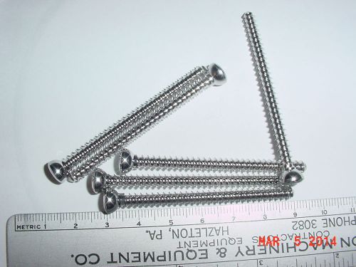 6 lot zimmer orthopedic cortical bone screws 4.5mm x 60mm full thread screw for sale