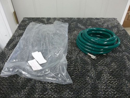 High pressure oxygen hose ventilator 15 ft green 3/8&#034; compression new for sale