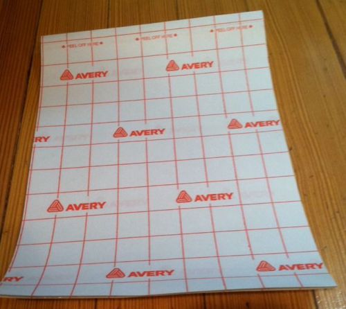 7 Avery Laminate Sheets 73601 Clear Self-Adhesive Peel &amp; Seal 9&#034; X 12&#034; FreeShip