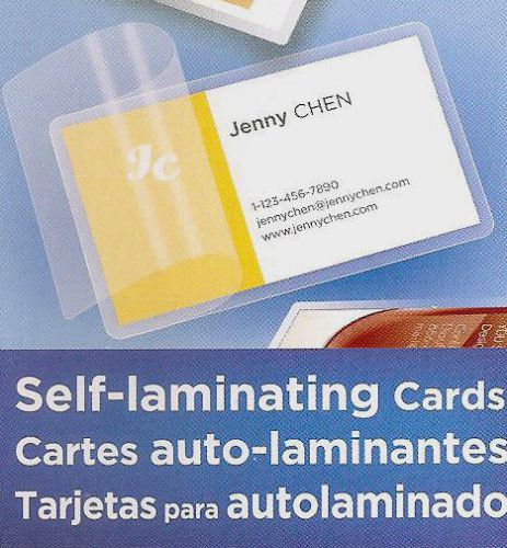 8 Self Seal Laminating sheets for Business cards - No Tools Required