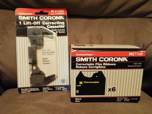 Smith Corona correctable film ribbons H67108 and correcting cassette H21060