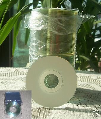 600 MINI 3&#034; CD CD-R WHITE INJET PRINTABLE SLEEVE JS402