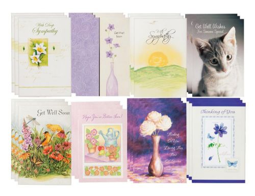 Miles Kimball Sympathy &amp; Encouragement Cards Set of 24 