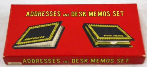 Adresses and Desk Memo Set