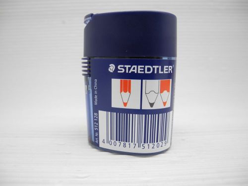 Staedtler Art Nr.512128 Double hole pencil sharpener for color  pencil (BLUE)