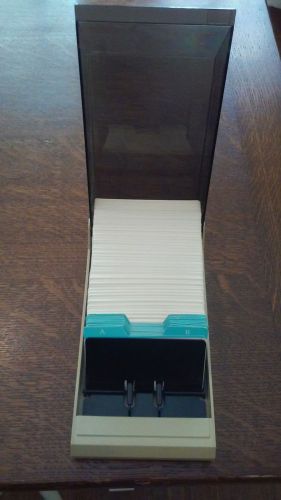 Vintage Bates Rolodex Card Holder CVF24 2 1/4 x 4 Cards NICE!