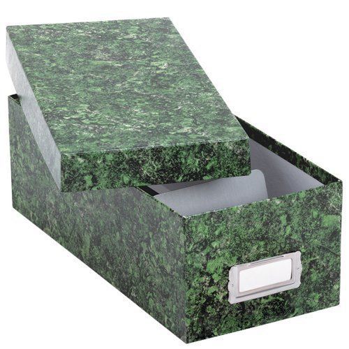 Oxford 39632 Oxford Reinforced Board 3 x 5 Card File With Lift-Off Cover  Green