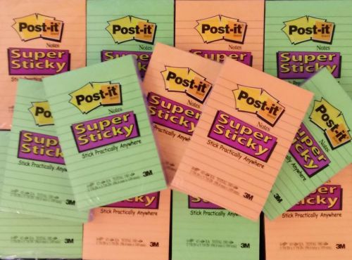 Post-it note pads, wholesale lot of 16 pk&#039;s 4x6 in, count of 4 to each, new for sale