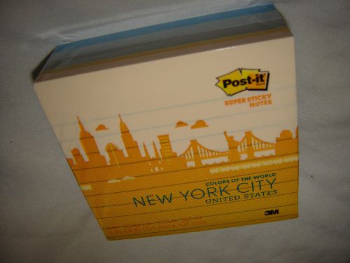 3M Post-it Super Sticky Colors of the World New York City 360 Notes Size 4 x 4