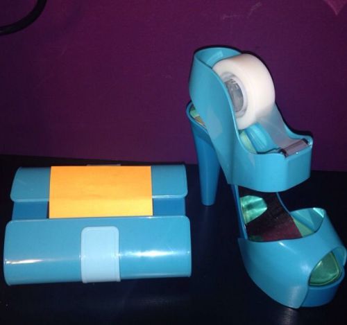 Shoe tape dispenser with matching post it purse for sale
