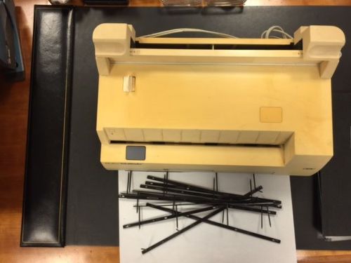 GBC ELECTRIC VELOBINDER 1775001-2 VELOBIND BINDER 4 HOLE PUNCH - STRIPS &amp; COVERS