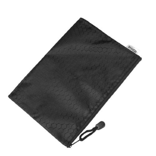 Hot Sale Black Nylon Sexangle Printed A4 Paper Document Files Organizer Bag SP