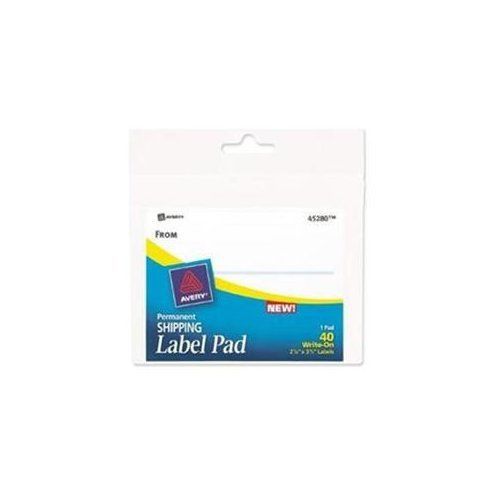 Avery shipping label pad - 3&#034; width x 4&#034; length - 40 / pad - (ave45280) for sale