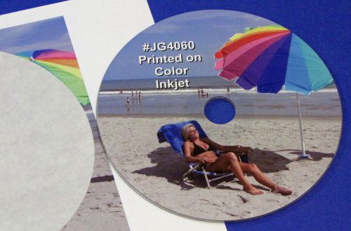 CD DVD Blu-ray Full Face Inkjet Gloss Disc Labels 50 sheets 100 labels JG4060