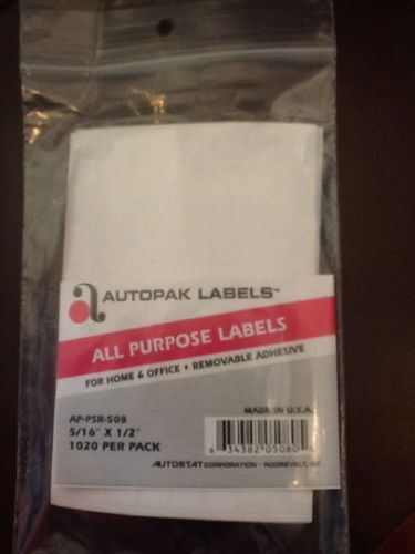 All Purpose Labels 5/16&#034; X 1/2&#034; Autopak