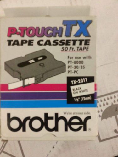 Brother P-Touch TX2311 - TX Tape Cartridge for PT-8000, PT-PC, PT-30/35, 1/2w, B