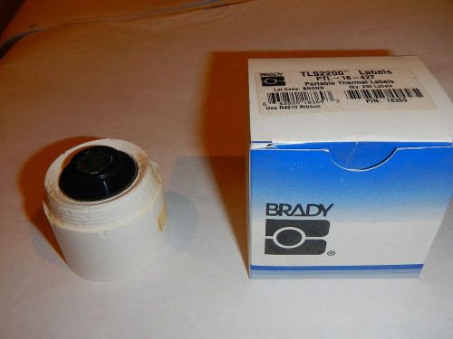 Thermal printer ribbon white brady ptl-18-427 roll of 250 for sale