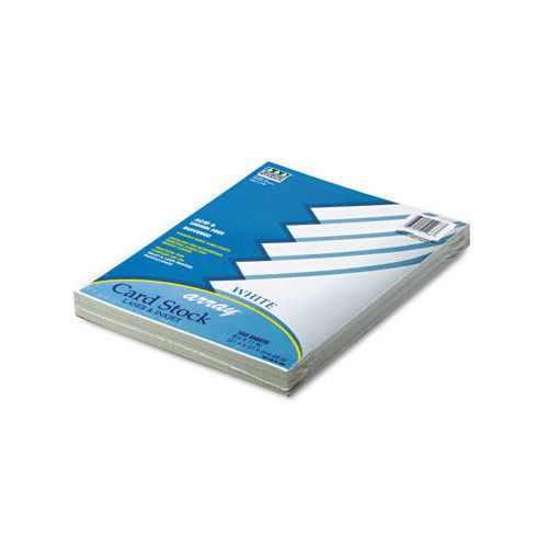Pacon Corporation Array Card Stock, 65 lb, White, Letter, 100 Sheets per Pack