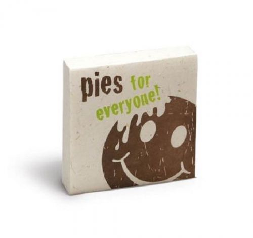 Poopoo paper - pies for everyone scratch pad - made of recycled cow poo note pad for sale