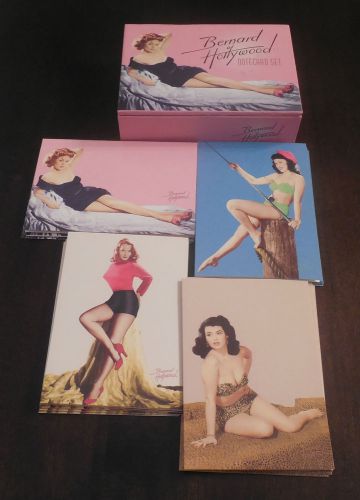 Bernard Of Hollywood Notecard Set 1950&#039;s Pinup Girls