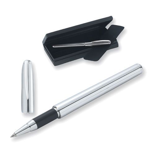 Nickel-plated Two-part Rollerball Pen