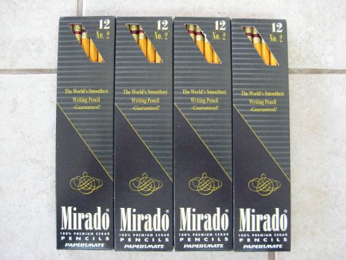 NEW Paper Mate Mirado 100% Premium Cedar No. 2 Pencils (Total=48 Pencils)