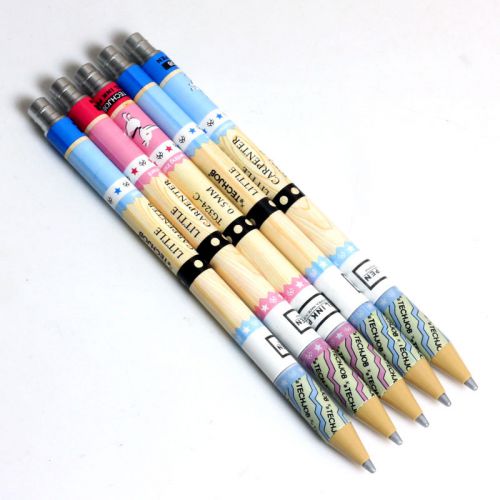5pcs cartoon gel ink pen black ink rollerball pens stationery office students for sale