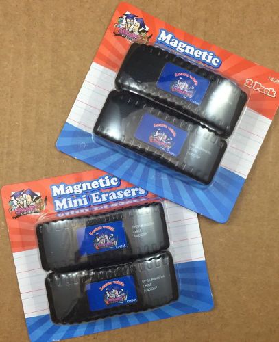 Lot of 4 magnetic mini dry erasers for sale