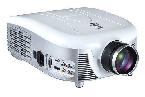 Pyle Widescreen LED Projector 140&#034;Screen, Built-In Speakers, USB&amp; Supports 1080p