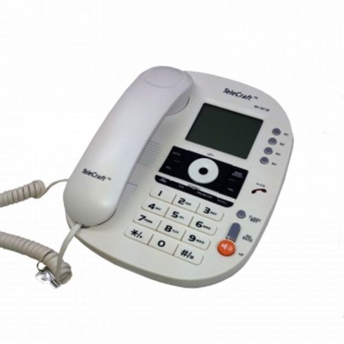 Telephone with Caller ID, 20 Ring Tones, Alarm Clock, Music On Hold, and Speaker