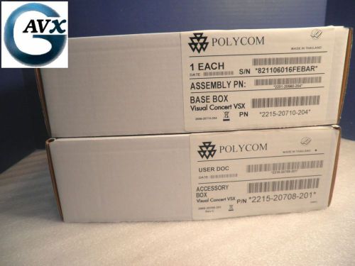 Polycom Visual Concert VSX, New in Box +90day Warranty, Complete Kit for Content
