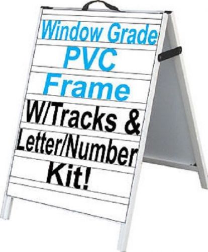 Pvc a frame sandwich signboard w/ letter kit 24x36&#034; brtx for sale