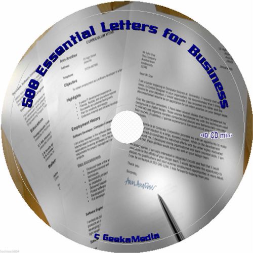 500 better business letters cd book ms word templates sales service new plan for sale