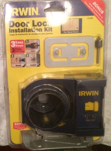 Irwin Industrial Tools 3111001 Carbon Door Lock Installation Kit New
