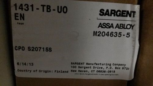 SARGENT Assa Abloy 1431-UO TB EN Door Closer,Aluminum,12 In.
