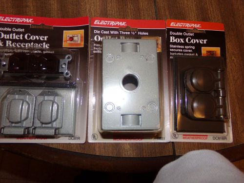 Lot of 3 outlet cover and box