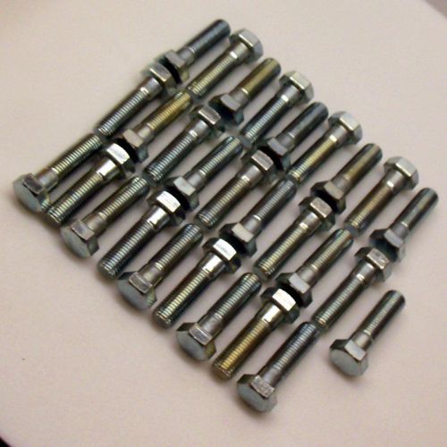 Lot of 28 zinc 1-8&#034;d x 3 1/2&#034;l hex head screws hc5100c0350z for sale