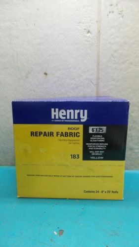 Henry HE183GR196 6 in x 25 ft Yellow Roof Rapair Fabric pkg of 24