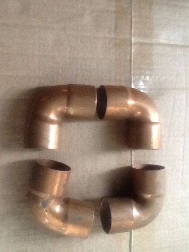 Lot Of  4 Short Radius 1-1/2&#034; x 1-1/2&#034; Copper Elbow 90 Degree Plumbing Fitting
