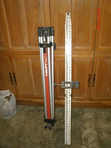 HILTI LEVELING STAFF IMPERIAL FT/IN PA 961 &amp; PA 911 TRIPOD SURVEY EQUIPMENT