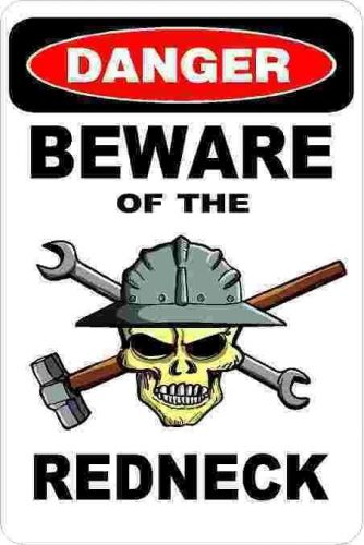 3 - Danger Beware Of The Redneck Oilfield Truck Hard Hat  Helmet Sticker H367