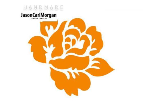 JCM® Iron On Applique Decal, English Rose Neon Orange