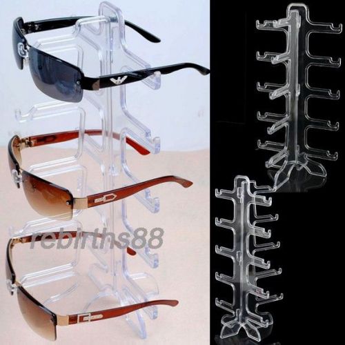 K0E1 5 Layers Plastic Frame Eyeglasses Sunglasses Display / Show Stand xw Holder