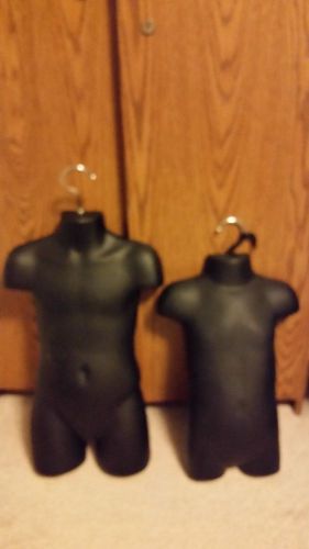 NEW Kid Mannequin Dress Form in Black with Metal Hook SALE for 55% OFF FREE Ship