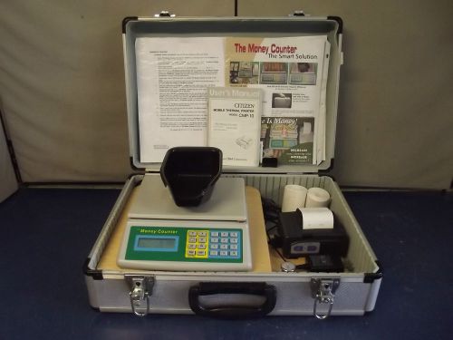 The Money Counter-Bill &amp; Coin Counter-w/Printer, Battery, Cables &amp; More-m500