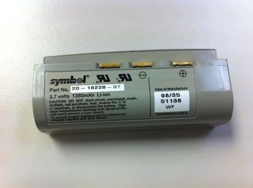 Symbol Battery PN: 20-16228-07  3.7V 1350mAh  Li-ion