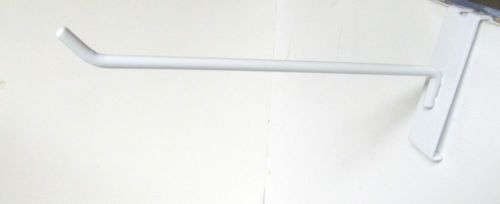Lot of 35 Pcs-8&#034; Gridwall Slatgrid White Panel Display Metal Hooks, 1&#034; dia,  NEW